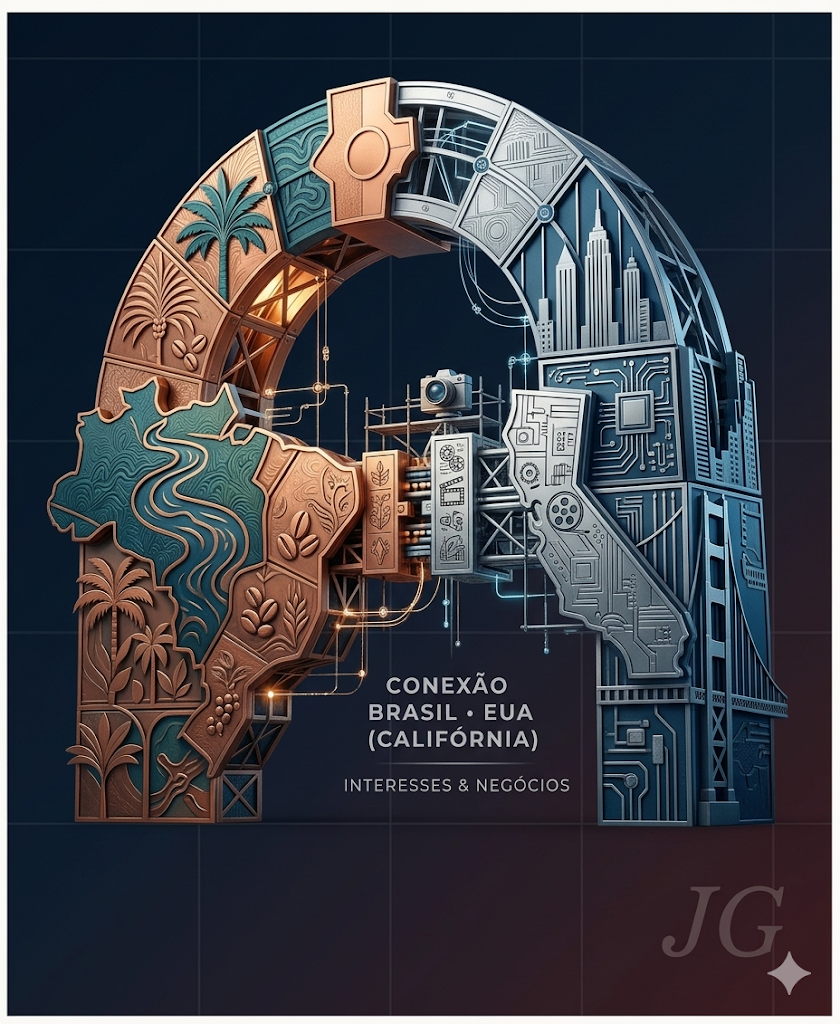 Conexão Brasil · EUA (Califórnia) — Interesses & Negócios